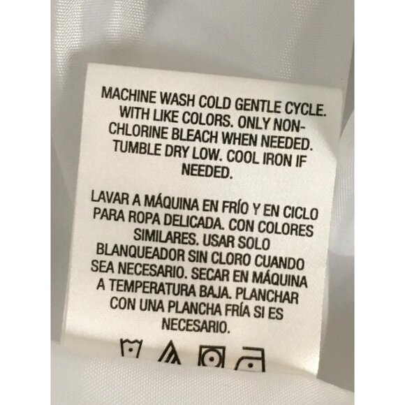 Convington Blazer Jacket Women Size M White with Black Stripes Pockets 2 Buttons - Picture 11 of 12